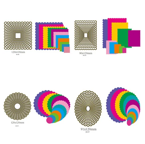 

Ufurty Round Square Oval Dies Metal Cutting Dies new 2019 DIY scrapbooking New Arrivals Craft Knife Mold For Card Making