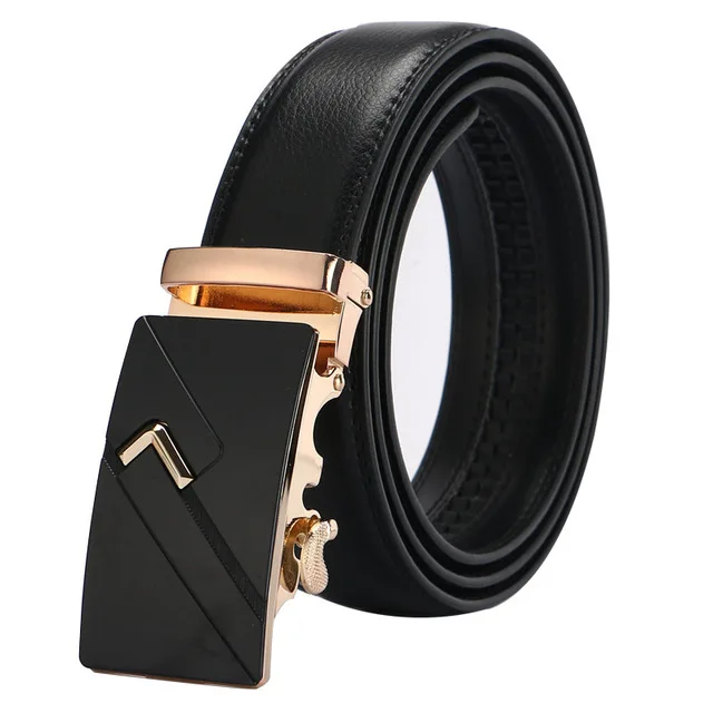 

2019 Hot SALE Automatic Buckle Belts For Men New Business Style Belt men Leather Strap TOP Quality Belts For Jeans Male
