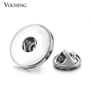 

Wholesale 10pcs/lot Vocheng Interchangeable Snap Button Brooch for 18mm DIY Jewelry NN-262*10 Free Shipping