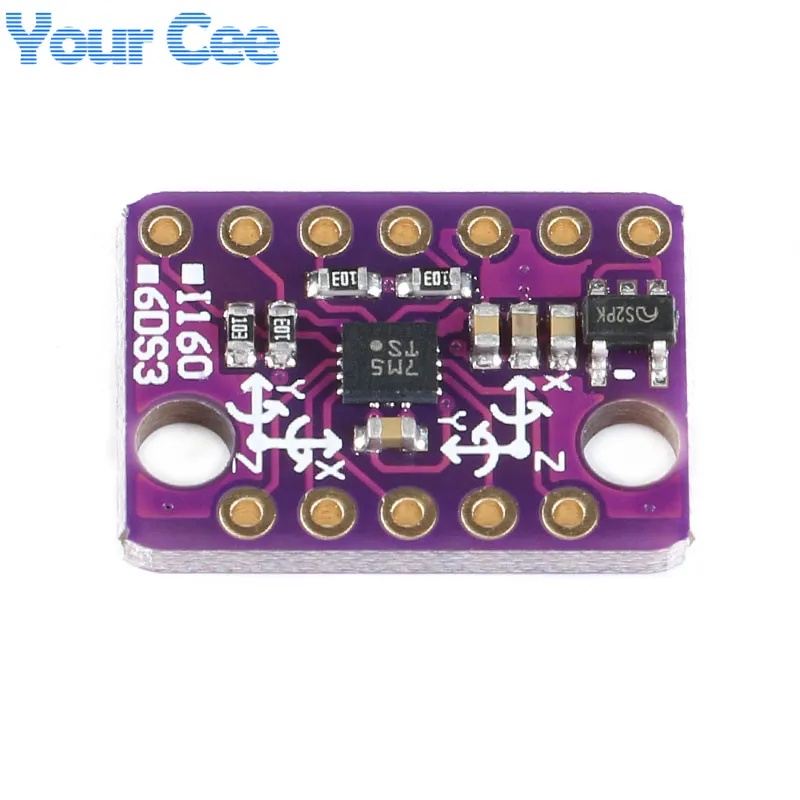 BMI160 6DOF 6-Axis Rate Gyro Gravity Accelerometer Sensor Module (4)