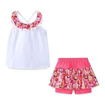 

Mudkingdom Girls Backless Floral Sets Sleeveless Lightweight Spaghetti Strap 2-9T