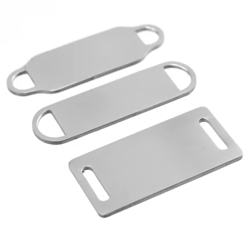 

100% Stainless Steel Polished Bar Connector of Bracelets Jewelry Parts Blank Plate DIY Jewelry Accessories Wholesale 50pcs