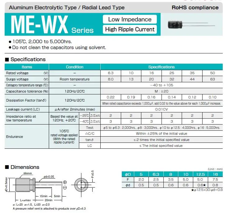 100 шт. 56 мкФ 16V SUNCON(SANYO) WX Series 5x11 мм низкое сопротивление 16V56uF Алюминий электролитический конденсатор с алюминиевой крышкой