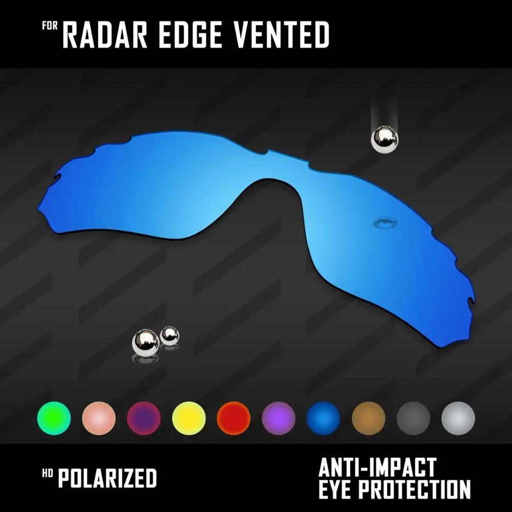 

OOWLIT Lenses Replacements For Oakley Radar Edge Vented OO9184 Sunglasses Polarized - Multi Colors