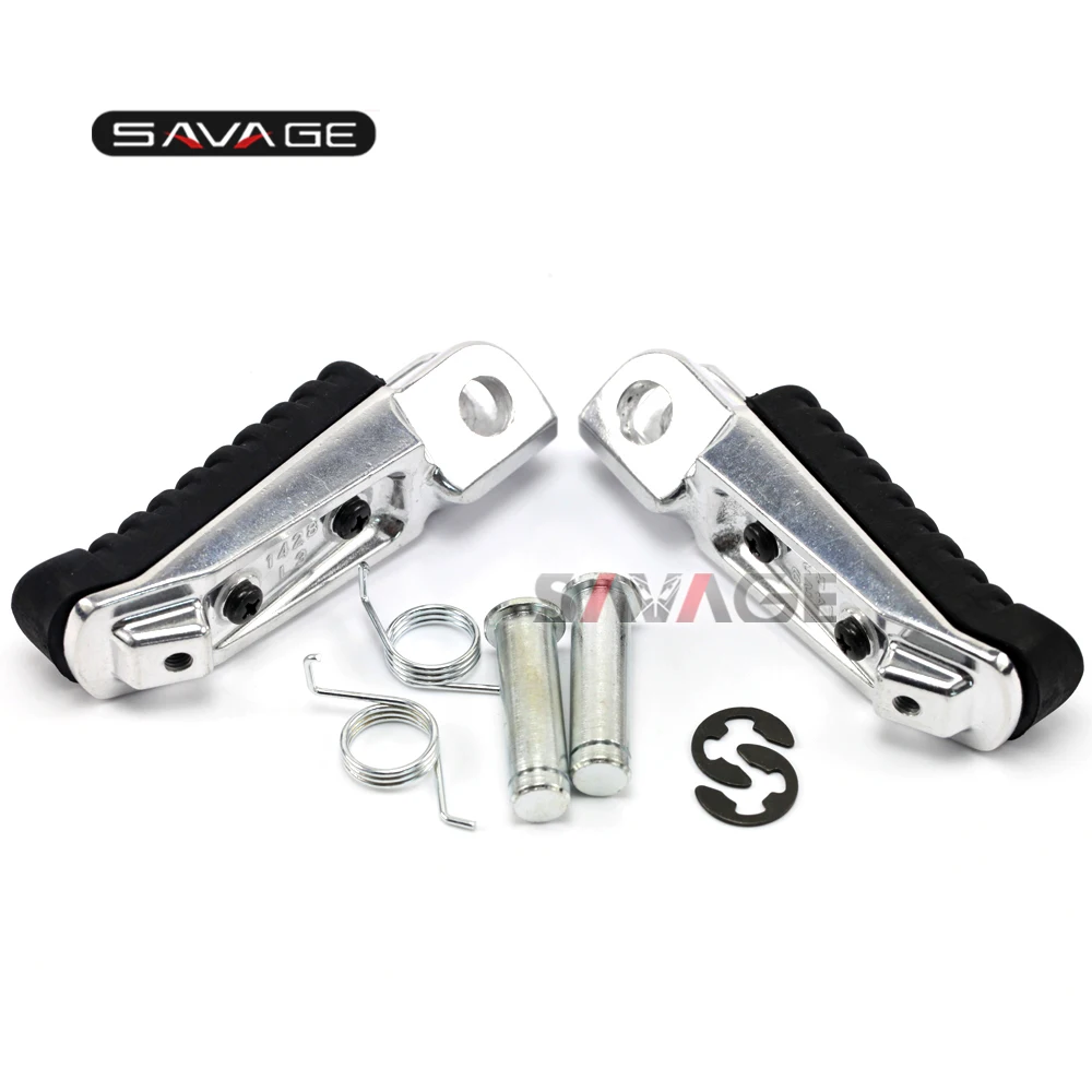 

For KAWASAKI ER6N NINJA 650R/1000 VERSYS 650/1000 Motorcycle Rider Front Foot Pegs Footrest Adapters