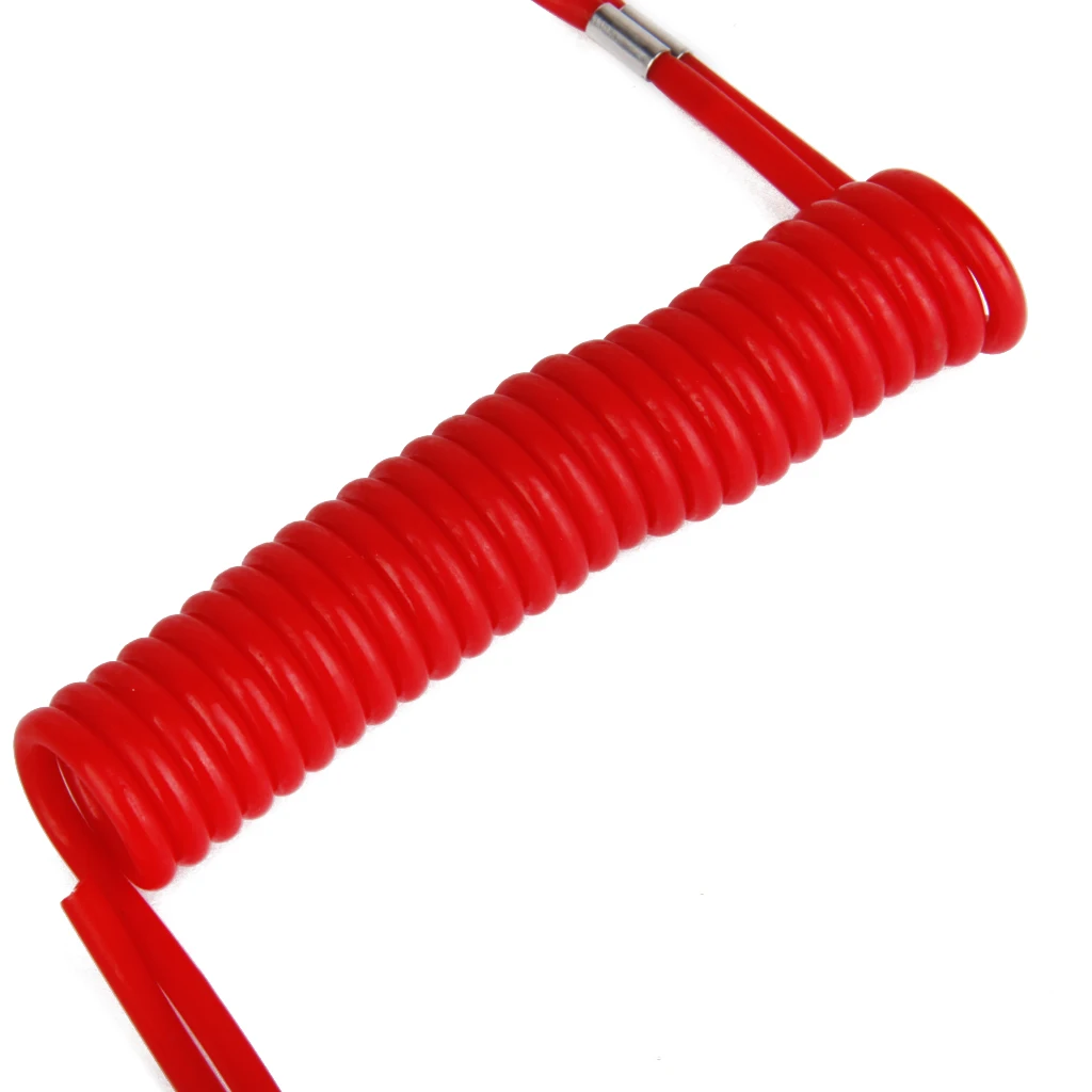 Red Plastic Safety Guard Boat Motor Outboard Kill Switch Key Layard Ignition Water Sports Boating Surfing Swimming Accessories