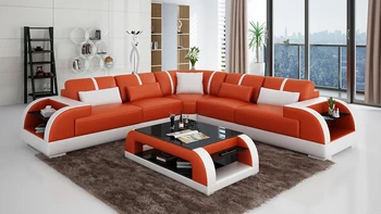 

best quality full grain leather sectional sofa for family
