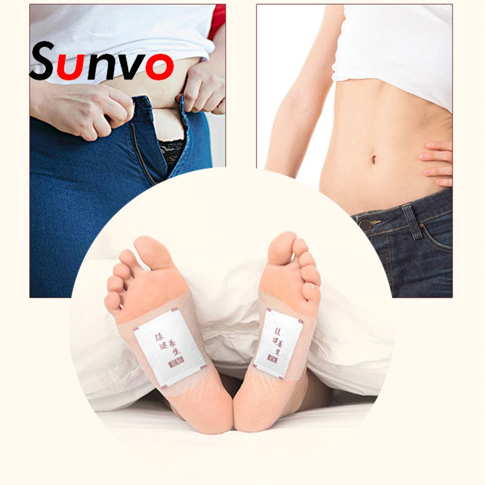Sunvo 12pcs Slimming Detox Foot Patch for Weight Loss Improve Sleep