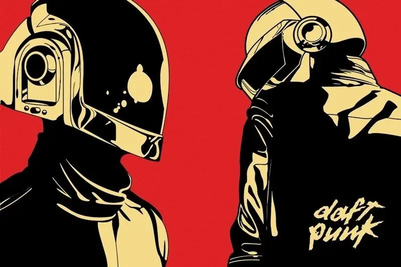 Daft панк Фаррелл случайный доступ воспоминания Шелковый плакат настенный Декор