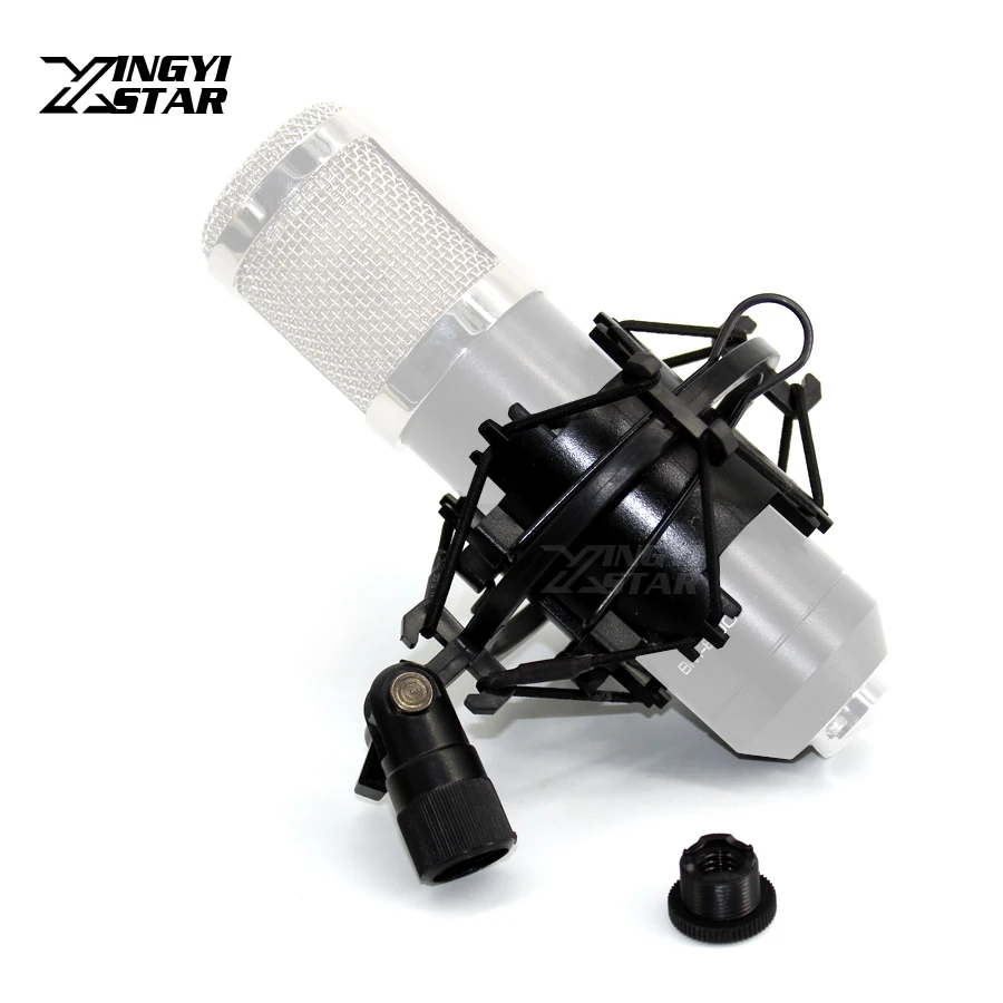 Black Studio Recording Microphone Shock Mount Condenser Microphone