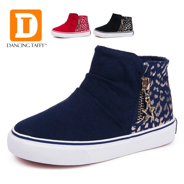 2017 nueva primavera moda niños shoes de lona de goma kids