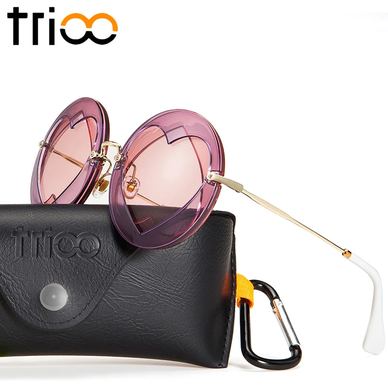 TRIOO արևային ակնոց մաքուր կլոր արևային - Հագուստի պարագաներ - Լուսանկար 2