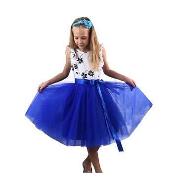 

Christmas Tulle Girls Skirts Princess Tutu Long Skirts Elastic Waistband Chiffon Kids Ball Gown Girls Clothes Children Clothing