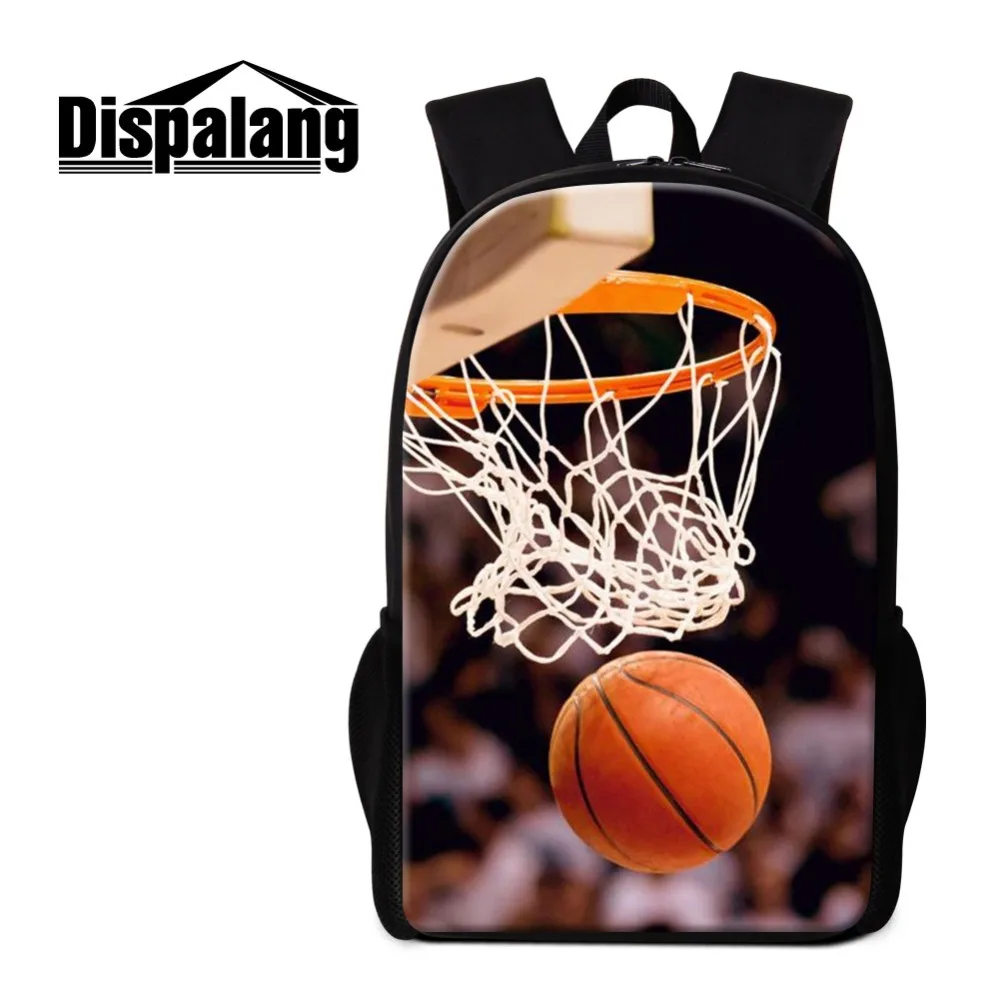 

Dislapang Male Backpack Custom 3D Printed Logo Picture Word Boy's Soft Satchel Quality Mochila Polyester Daypack for Student