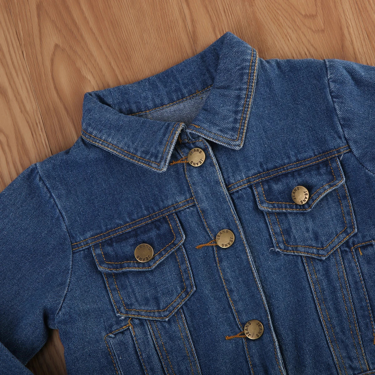 Брендовая Новая модная Детская осенняя джинсовая куртка с длинными рукавами для девочек верхняя одежда для малышей, топы, одежда 1-6Y