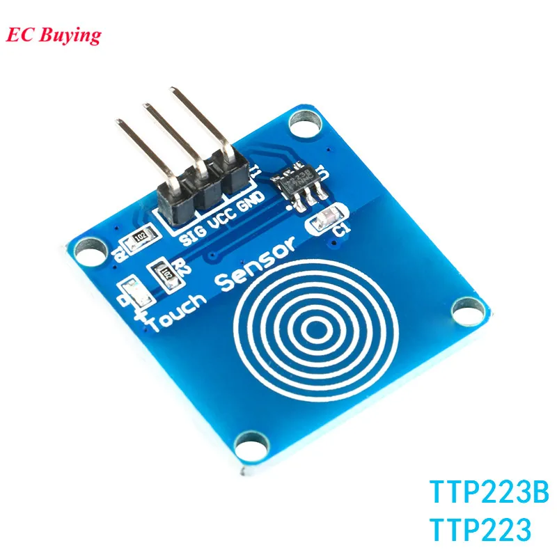

TTP223B Digital Touch Sensor Module for Arduino TTP223 Capacitive Touch Switch Board DIY Electronic Kit