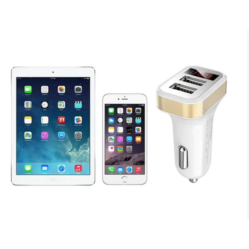 5 В USB Автомобильное зарядное устройство с светодиодный экран Смарт авто зарядное устройство адаптер Зарядка для iPhone X samsung Xiaomi автомобильное зарядное устройство для мобильного телефона s
