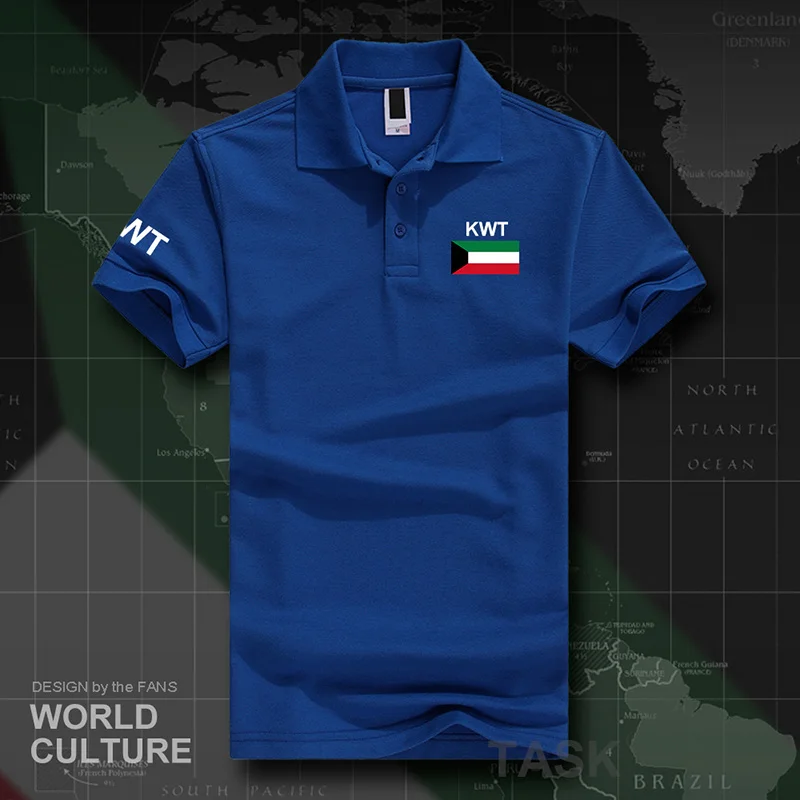 

Kuwait Kuwaiti polo shirts men short sleeve white brands printed for country 2017 cotton nation team flag new al-Kuwait KWT