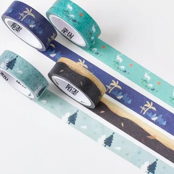 

1pcs Four seasons series of spring, summer, autumn and winter DIY Shredded Washi tape creative accounting tape 4 election