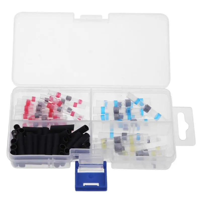 

100pc Solder Heat Shrink Tube Solder Sleeve Waterproof Intermediate Terminal Heat Shrink Tubing Cable Wire Crimp Connector