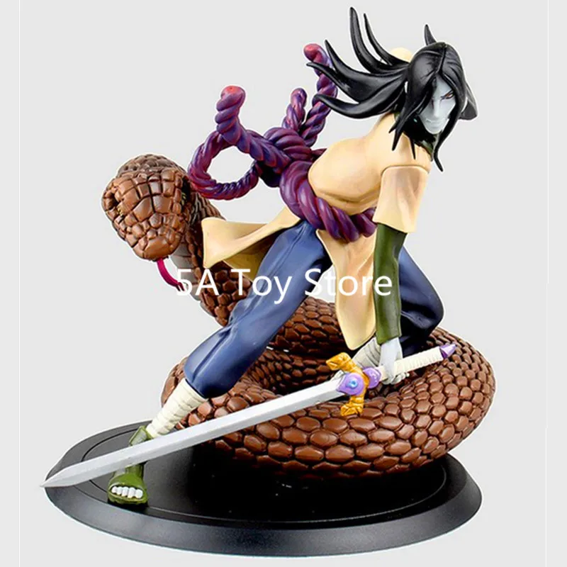Аниме Наруто фигурка Shippuden Orochimaru ПВХ Коллекционная модель игрушки 13 см Retial