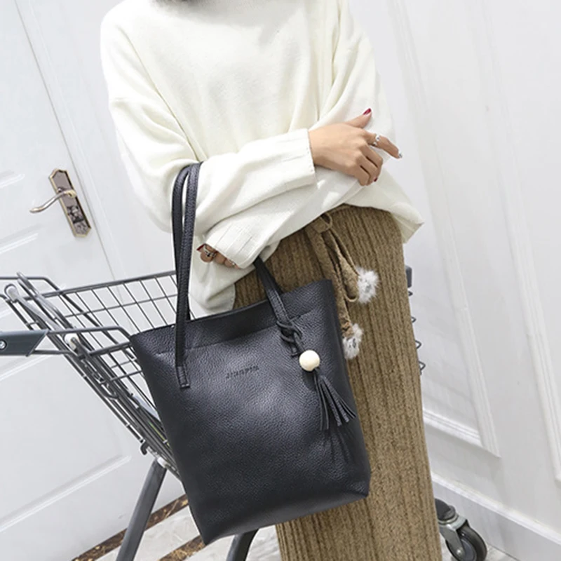 Oeak 3Pcs/Set Fashion Handbags New Casual Handbags Shoulder Portable Diagonal Big Tide Ladies Bag Three Bags Oeak 3Pcs/Set Fashion Handbags New Casual Handbags Shoulder Portable Diagonal Big Tide Ladies Bag Three Bags