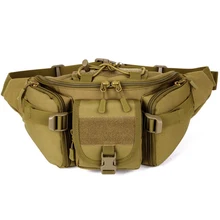 Military Fan Tactics Waist Bag Durable Travel Cycling Storage Organizer Hiking Fishing Sports Bag for Outdoor