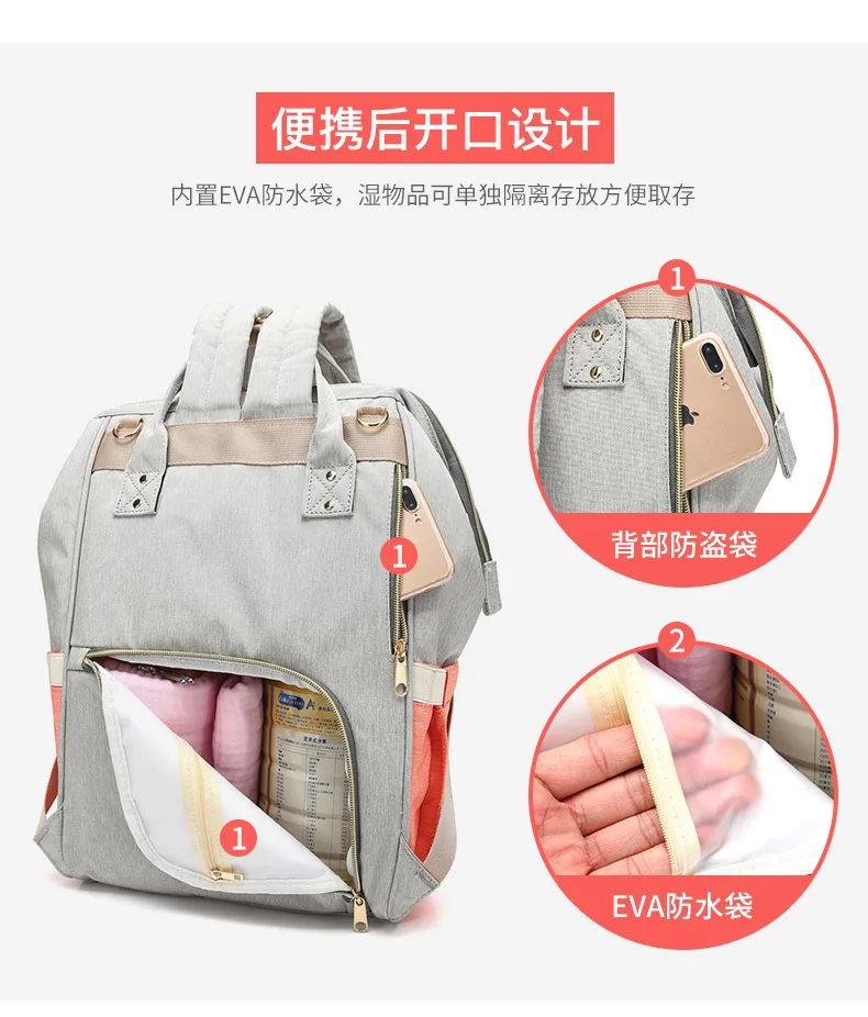 Модный рюкзак для мам, для мам, для подгузников, сумки, большая вместительность, для мам, младенцев, многофункциональные, для путешествий, сумки для подгузников, для ухода за ребенком