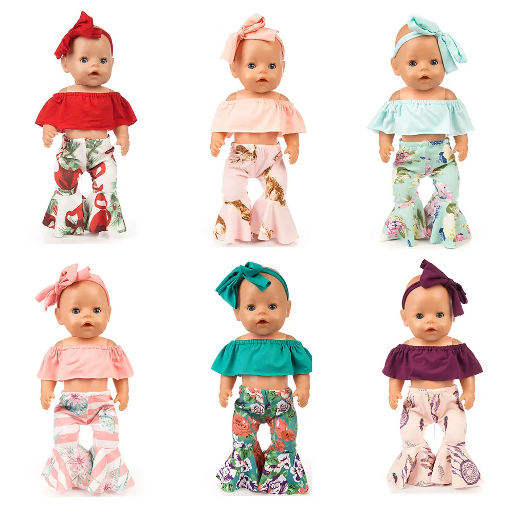 

Fashion Dolls Suits Fit For 43cm Baby Doll Doll Reborn Baby Clothes 17 inch Doll Accessories
