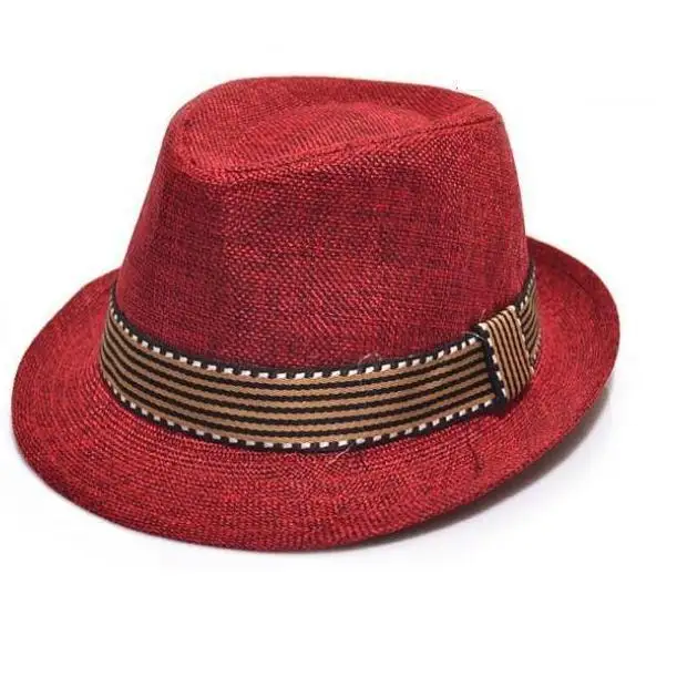 Однотонные клетчатые шляпы для мальчиков fedora для детей - Цвет: 17
