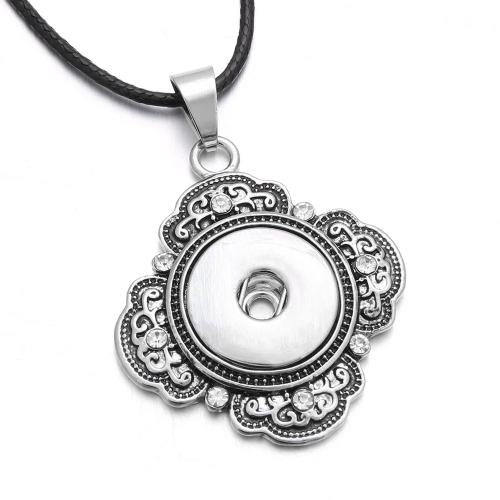 New Snap Button Necklace fit 18mm 20mm Snap Button Jewelryin Pendant