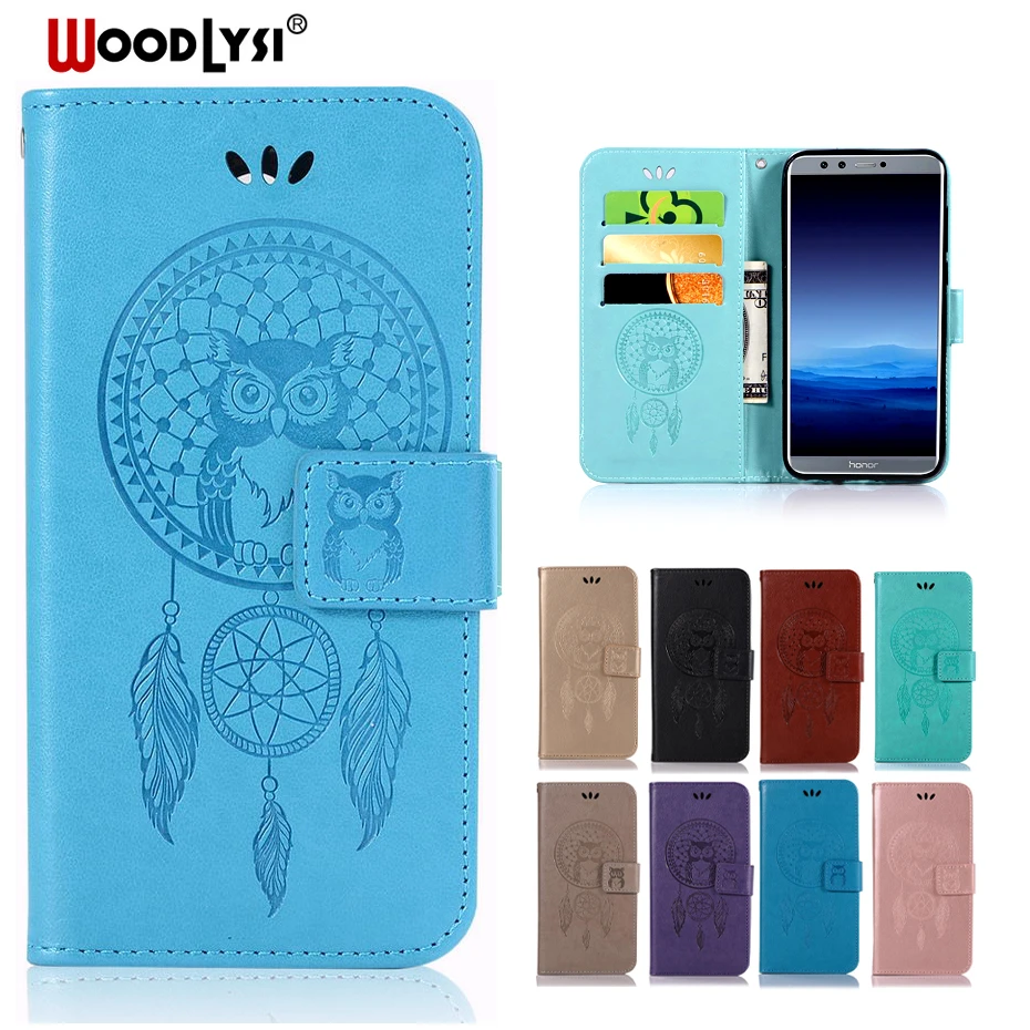 For Coque Huawei Honor 5 7 8 9 V9 V10 6C 6CPro 6X 5C Lite Cover Luxury Leather Wallet Flip Case For honor 7X 9i Phone Case Coque