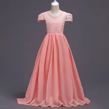 Задний фон для детской и свадебной платья детское платье для свадебных торжеств, серый, небесно-голубой, розовый, длинный, шифоновый кружевной персикового цвета для девочек в цветочек платья светится в течение 15 лет