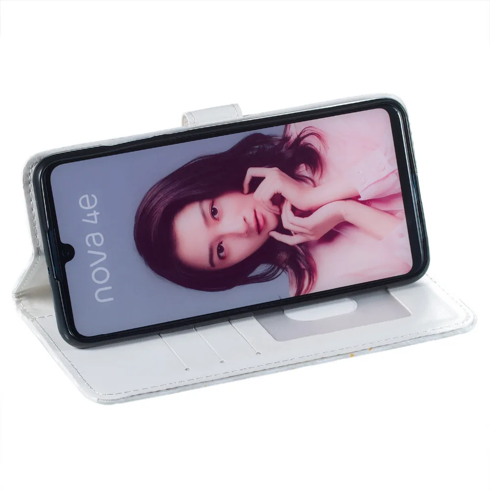 Флип кожаный чехол для Coque huawei P30 Lite чехол Флип Бумажник Стенд чехол для телефона для Etui Hawei P30 Lite P30Lite обложка книги