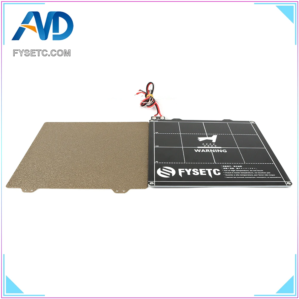220x220mm Magnetic Heated Bed Double Sided Textured Powder Coated PEI
