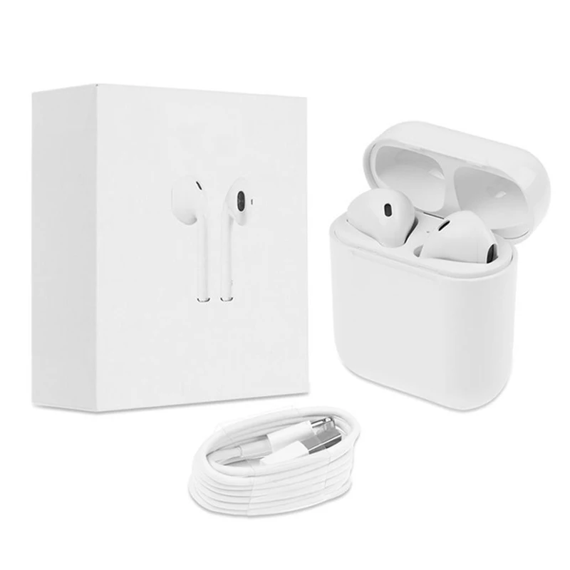 Hot Sale IFANS I9 Bluetooth Mini Double ear Earbuds Earphone Wireless Air Headsets pods with mic for IPhone 8 7 Plus 6s Android