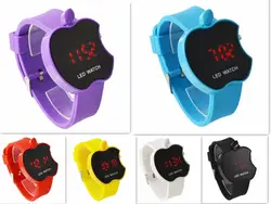Простой наручные часы Студент Дети Часы наручные квадратной формы ledwatch силиконовые 23 mmstrap Для мужчин цифровые часы Для мужчин S спортивные