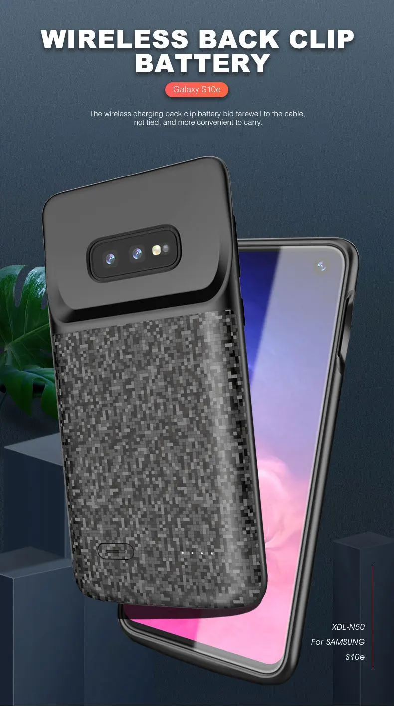 Чехол для зарядки батареи Egeedigi для samsung Galaxy S10 S10e S10 Plus силиконовый ударопрочный внешний аккумулятор чехол для внешней зарядки