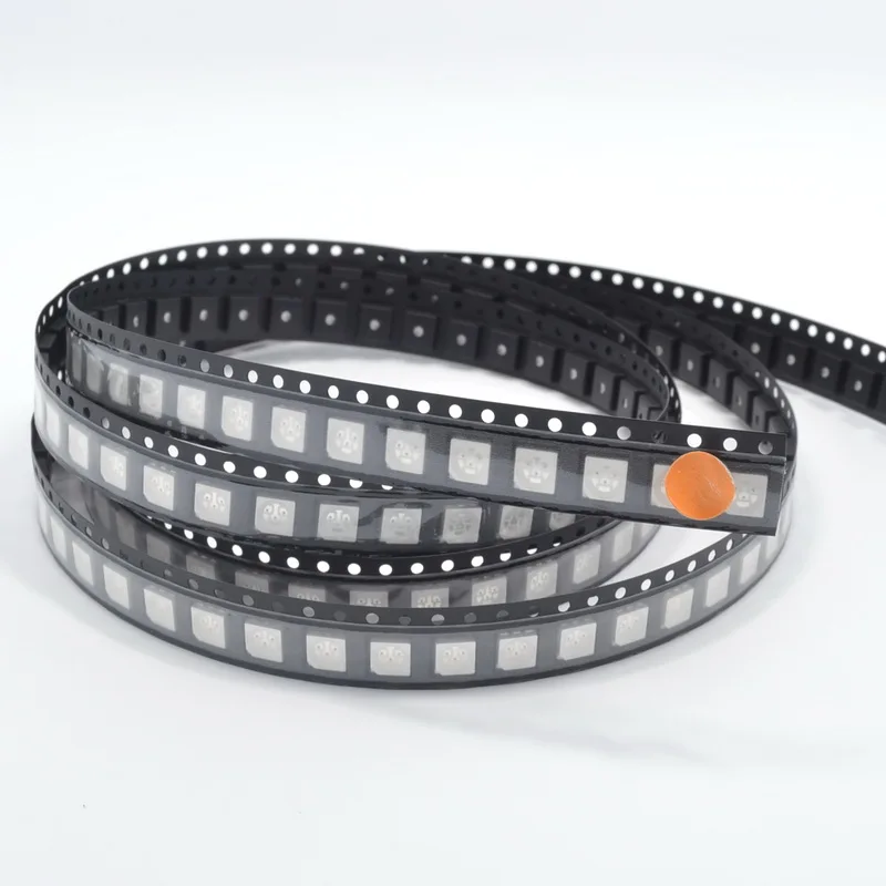 

500pcs 5050 SMD Orange/Amber PLCC-6 3-CHIPS Ultra Bright LED light-emitting diodes High quality