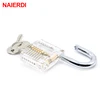 NAIERDI Locksmith Transparent Visible Locks Pick Cutaway Practice View Padlock 78x50mm Lock Training Skill For Tools Hardware ► Photo 3/6