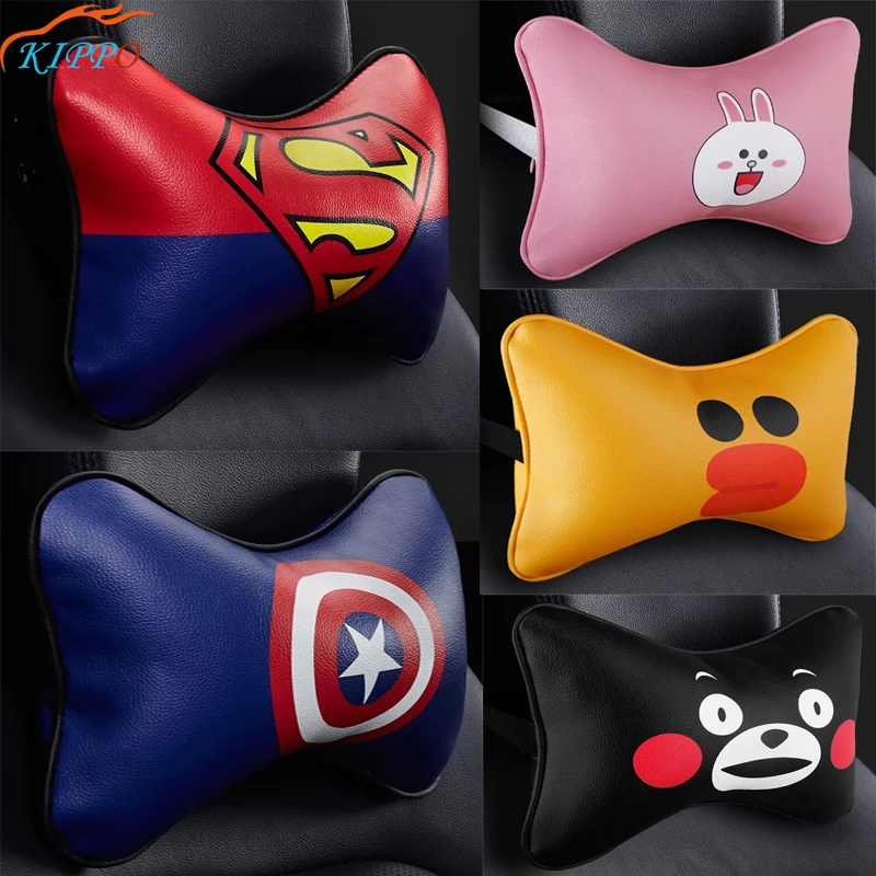 

KIPPO Car Interior Accessories Car Accessories Auto Headrest Pillow Accessories Car Pillow Neck Pillow Cartoon for Girls