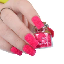 Decorate Velvet Fiber Powder Nail Polish Professional Nail Varnish Art Cosmetics 24 Colors Brand BK