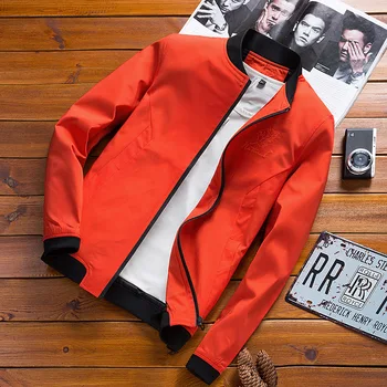 

The new 2020 autumn fashion business man embroidered collar jacket cultivate one 's morality fashion leisure baseball uniform