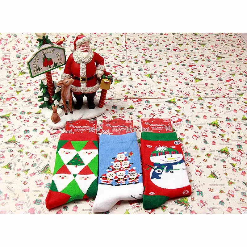 

Women Men New Christmas Short Sock Santa Claus Christmas Tree Reindeer Socks Autumn Winter Coral Fleece Cotton Hosiery