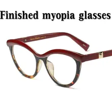 Ретро металлическая оправа для кошки, очки для близорукости для женщин, мужчин, от-1,0 до-4,0, Ретро дизайн, женские оптические диоптрийные очки для дальнозоркости, NX