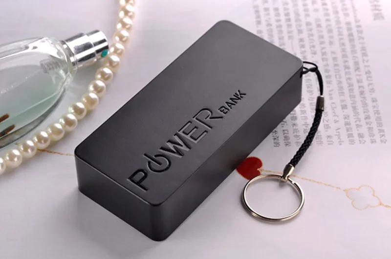  Black USB 5600mAh Power Bank External Mobile Backup Battery Powerbank Portable Charger For Smartphone 