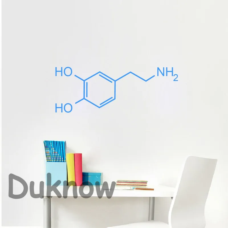 Dopamine Molecule Wall Decals Study room  Decor