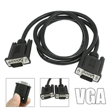 Mayitr VGA Extension Cable HD 15 Pin Male to Male VGA Cables Cord Wire Line for PC Computer Monitor Projector