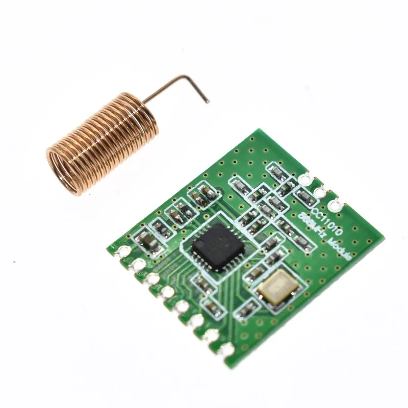 

Wireless Module CC1101 Long Distance Transmission Antenna 868MHZ M115 For FSK GFSK ASK OOK MSK 64-byte SPI Interface Low Power