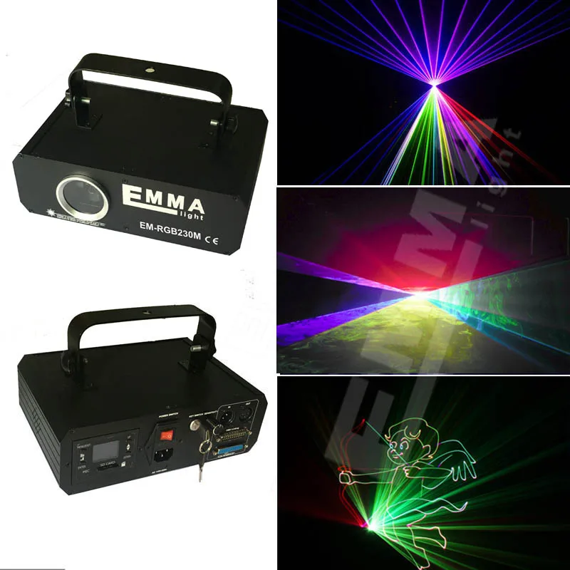 

1000mW RGB Full Color 2D&3D Laser Projector,Animation,DMX Christmas light 1W